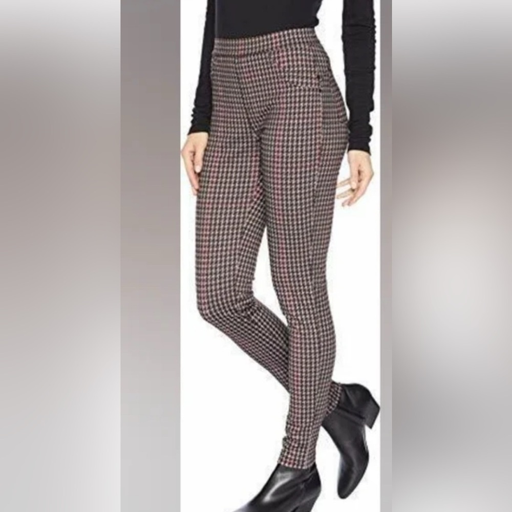 Sanctuary Anthropologie Ponte Knit Northolt Plaid pants